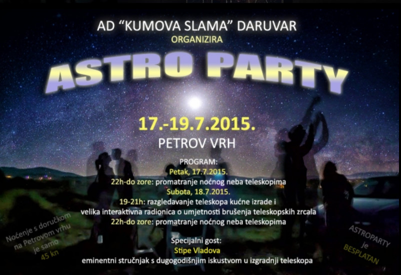 2015 Astro Party Petrov vrh